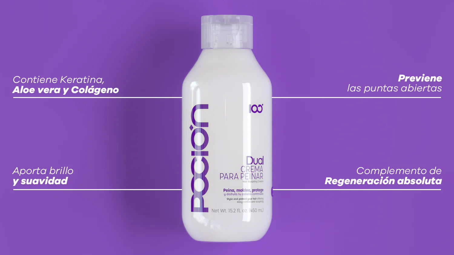 Dual Crema para Peinar de Reparación