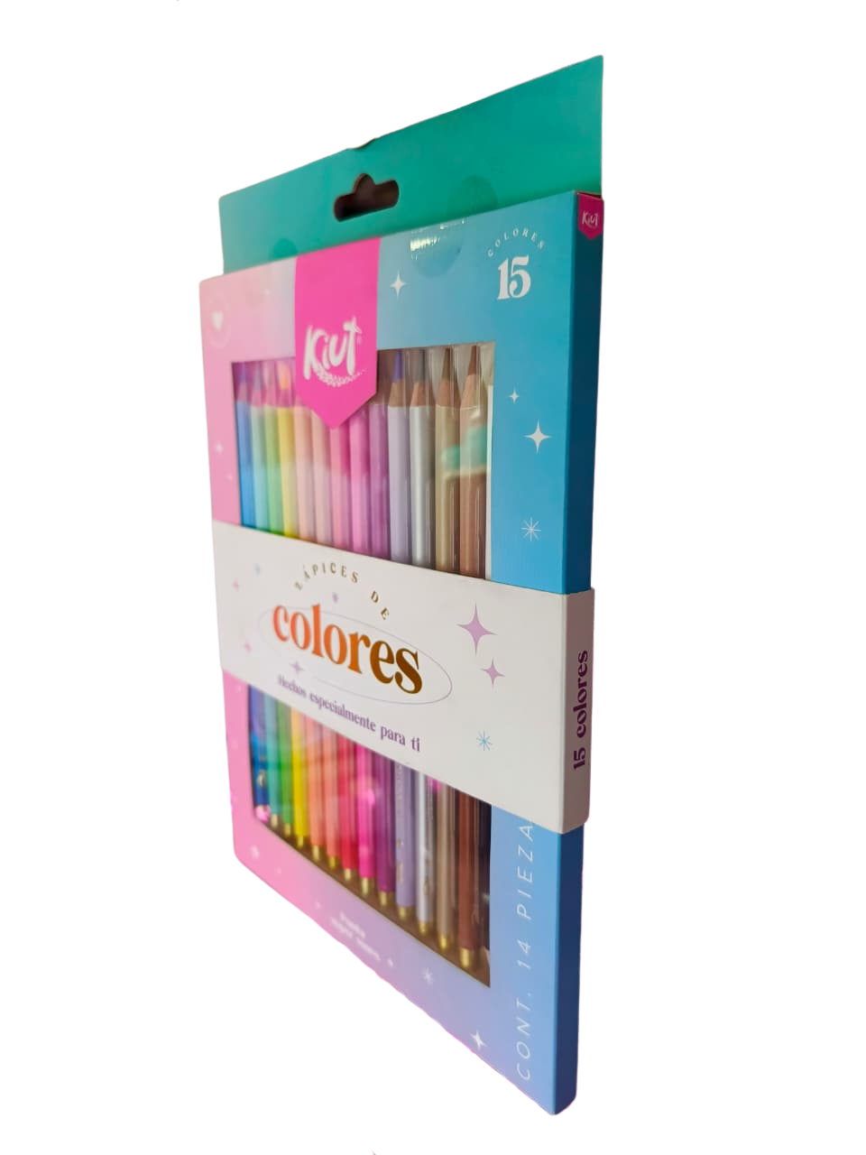 Lápices De Colores Punta Super Suave KIUT X 15 Uds.