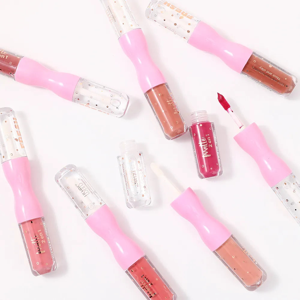 USHAS 2IN1 MATTE LIPGLOSS & LIP OIL